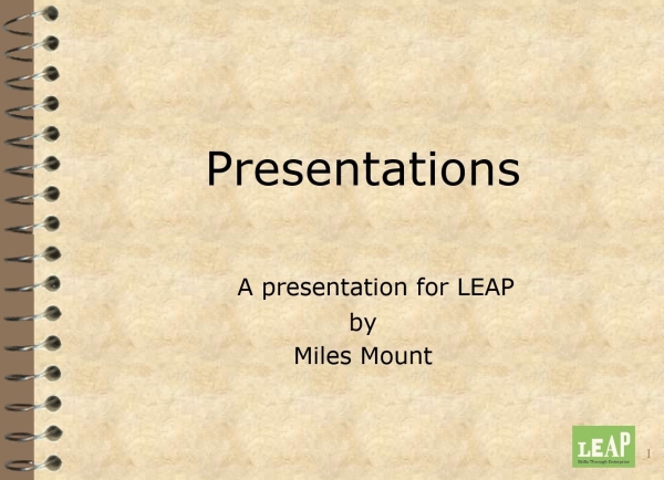 Presentation Seminar