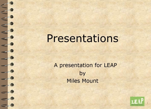 Presentation Seminar